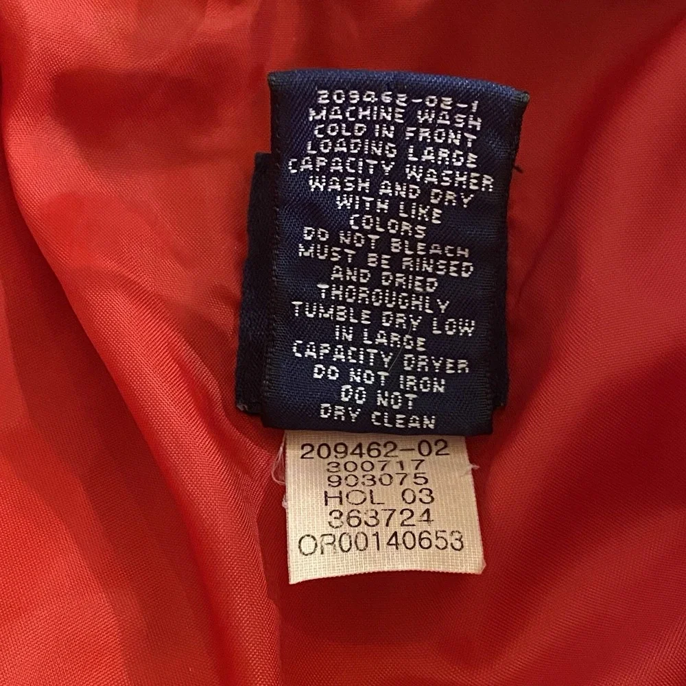 Vintage Y2K GAP Puffer Jacket Red Unisex S Quilted Down Heavyweight Winter Coat
